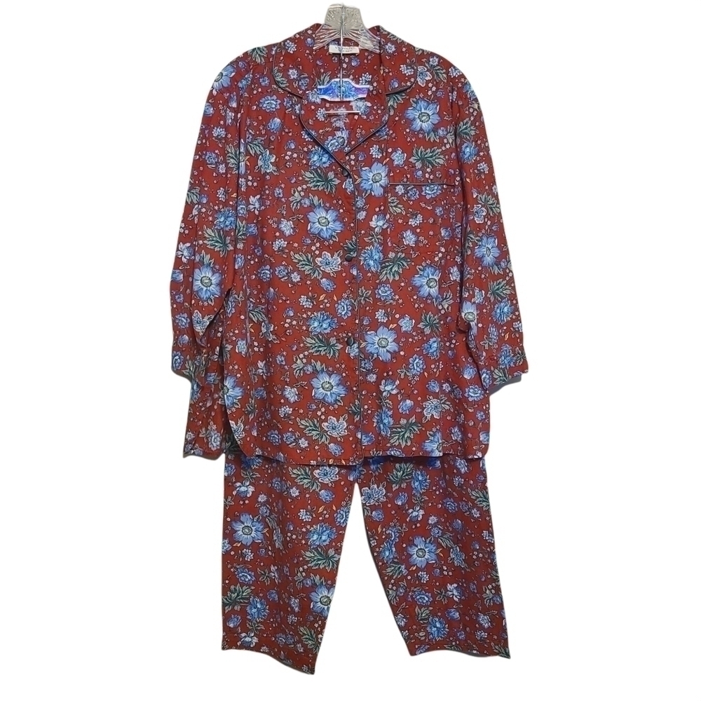Victoria's Secret | Vintage Seasonal Red and Green Pajama Pants Set (Medium)